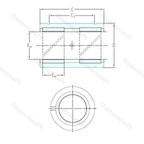 Подшипник скольжения линейный LPAR 40