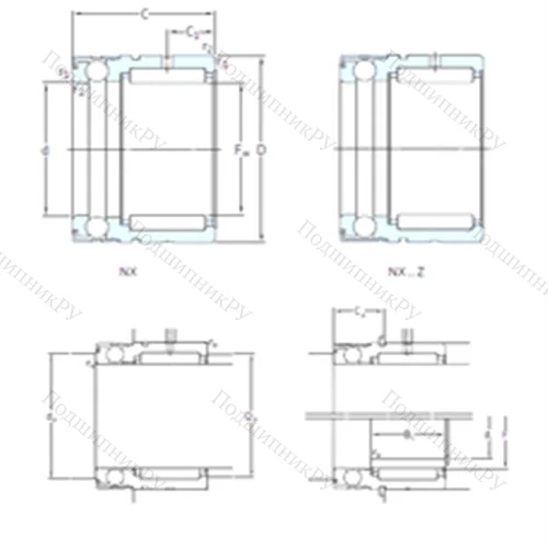 Подшипник комбинированный NX 17 от производителя  SKF