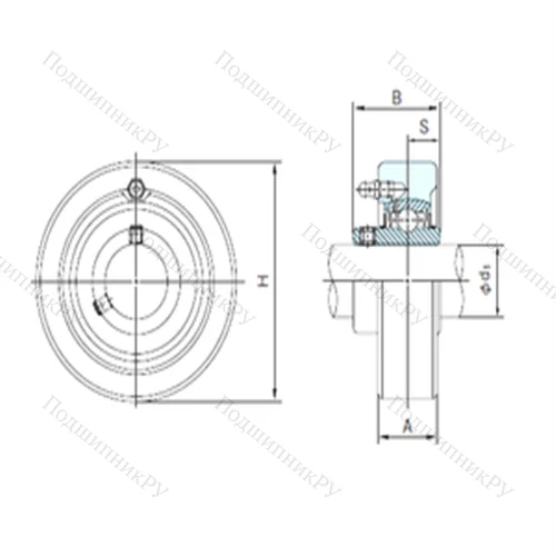 Подшипниковый узел шариковый радиальный UCCX 07