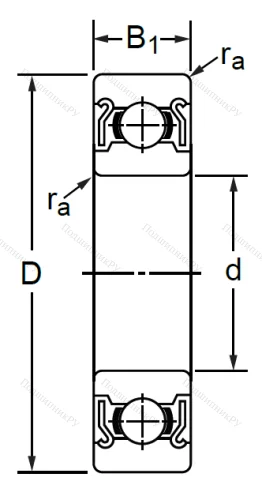 Дюймовый шариковый подшипник RLS 4 ZZ (LJ 1/2-2Z) в Перми