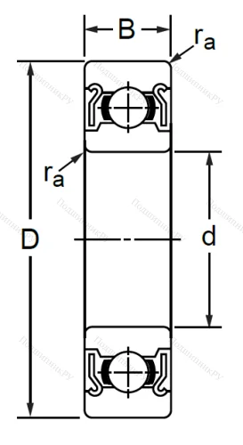 Миниатюрный шариковый подшипник MR 148 ZZ (L 1480 ZZ) в Перми