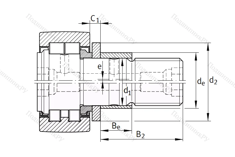 Подшипник PWKRE 72 2RS от производителя  INA