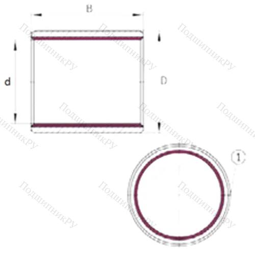 Подшипник скольжения EGB 3040-E 40-B