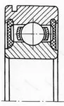 Подшипник  450311 (6311-2ZN) размер 55x120x29