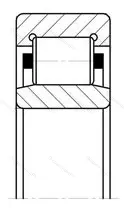 Подшипник  32318 (NU 318) размер 90x190x43