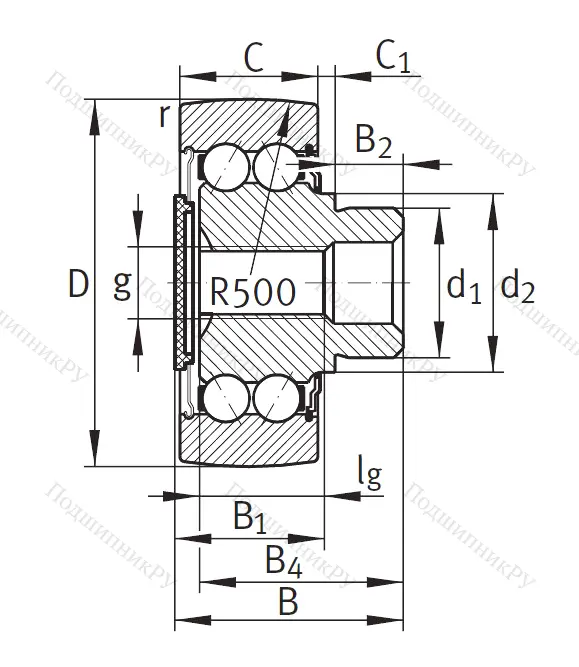 Подшипник ZL 5204 DRS от производителя  INA