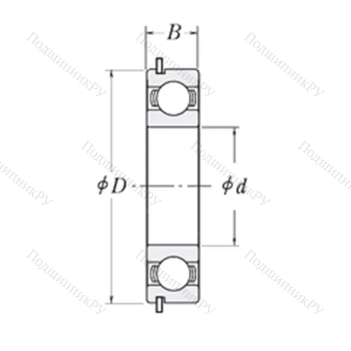 Подшипник шариковый радиальный MJ 1.1/8-NR