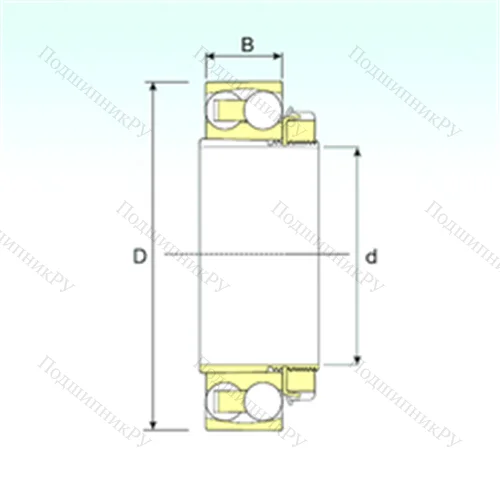 Подшипник шариковый радиальный самоцентрирующийся 1211 KTN 9+H 211 от производителя  ISB