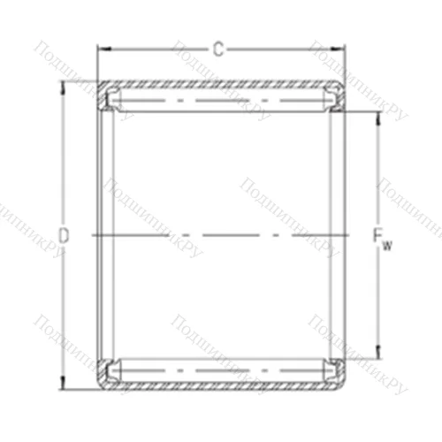 Подшипник игольчатый радиальный S 1112