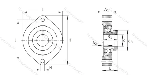 Подшипниковый узел FLCTE 30 XL в Перми