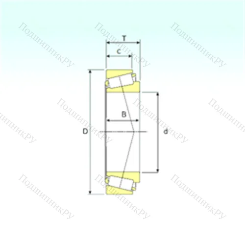 Подшипник роликовый радиально-упорный 15103S/15245 от производителя  ISB