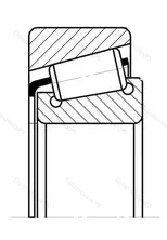 Модификация подшипника 7608 размер 40x90x35,25 ГПЗ-33