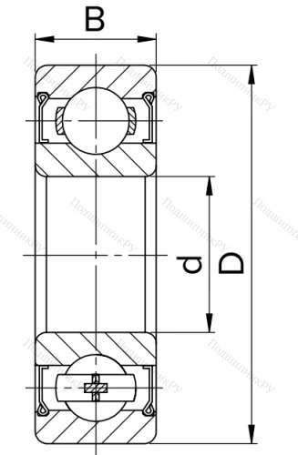Миниатюрный шариковый подшипник 80024 T (624 ZZT) в Перми