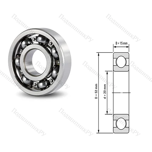 Подшипник шариковый радиальный 6006/32-2RS