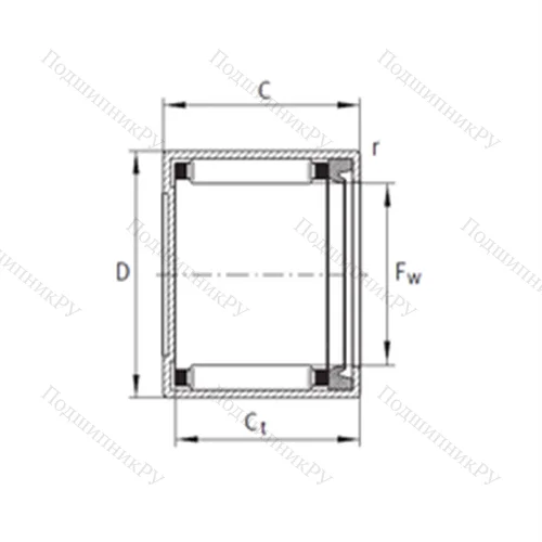 Подшипник игольчатый радиальный