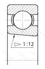 Модификация подшипника 60-1210801Л размер 12x21x5 от производителя  ГПЗ-20 Модификация подшипника 60-1210801Л размер 12x21x5 от производителя  ГПЗ-20