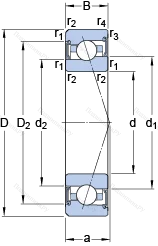 Подшипник S 7019 CE/P 4A