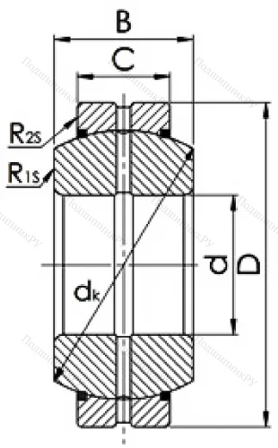 Шарнирный подшипник GEH 50 ES 2RS в Перми