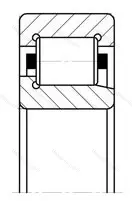 Подшипник  42315 (NJ 315) размер 75x160x37