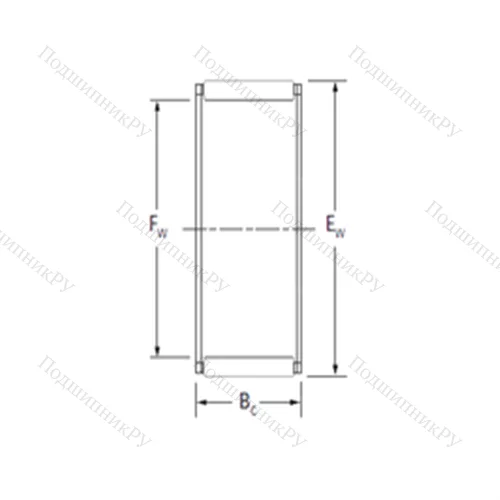 Подшипник игольчатый радиальный RFU 454925