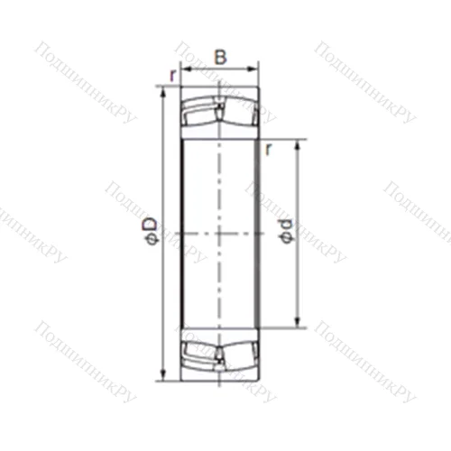 Подшипник роликовый радиальный 24126EX 1 от производителя  NACHI