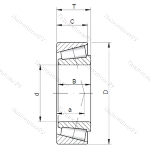Подшипник роликовый радиально-упорный JLM 820048/12 от производителя  CX