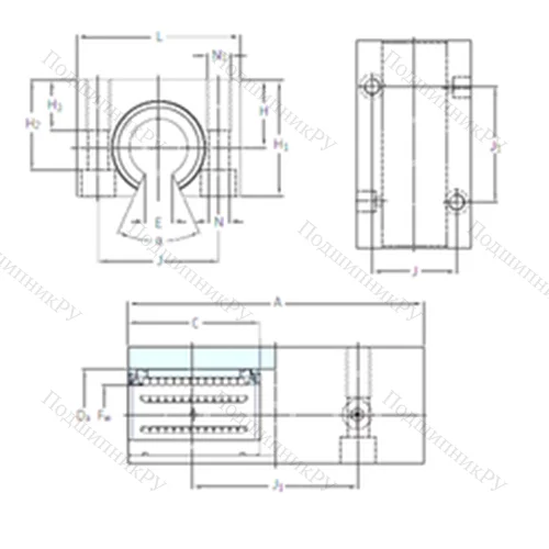 Подшипник шариковый линейный