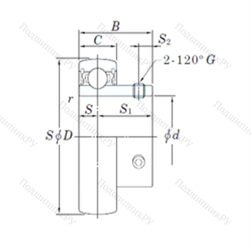 Подшипник шариковый радиальный SB 205-15 от производителя  KOYO