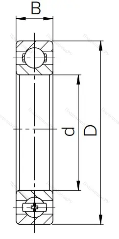 Шариковый однорядный подшипник 314 (6314) в Перми