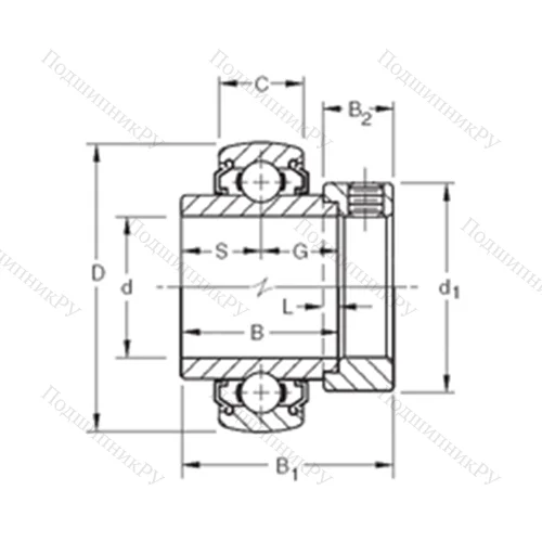 Подшипник шариковый радиальный 1109KLLB от производителя  TIMKEN