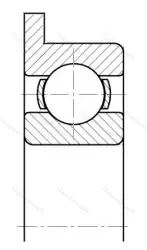 Подшипник  840034 размер 4x16x5
