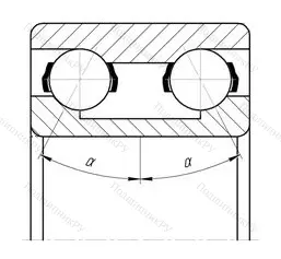 Подшипник 3307 ZZ размер 35x80x34,9 от производителя  SKF