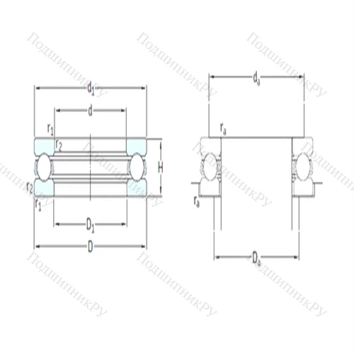 Подшипник шариковый упорный 511/560F от производителя  SKF