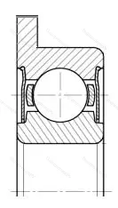 Подшипник  1880093 размер 3x8x3