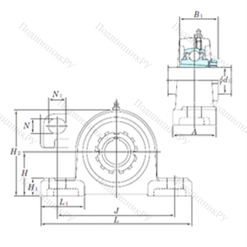 Подшипниковый узел шариковый радиальный UKP 210SC