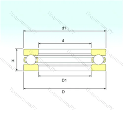 Подшипник шариковый упорный 591/600 от производителя  ISB