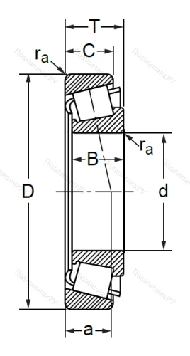 Конический роликовый подшипник 7311 А (СПЗ-9) в Перми