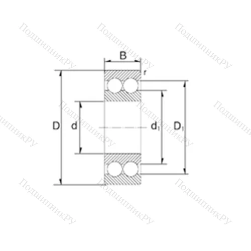 Подшипник шариковый радиально-упорный S 5303