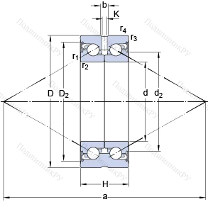 Подшипник BEAS 008032 C-2RSL