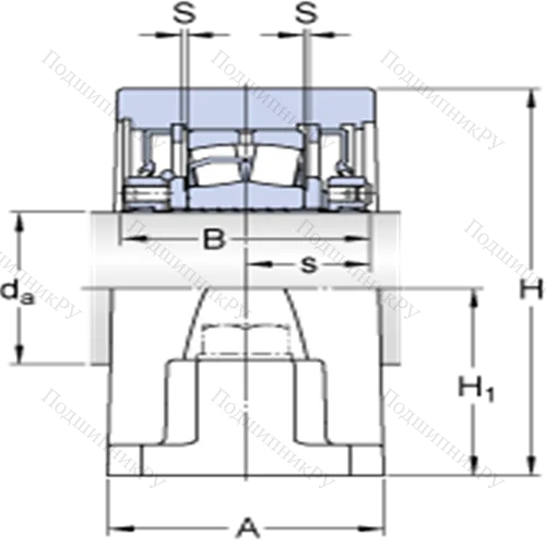 Стационарные роликоподшипниковые узлы ( ConCentra, для дюймовых валов) SYR 2 3/4 N