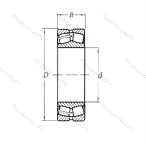 Подшипник роликовый радиальный самоцентрирующийся 22311CW 33 от производителя  CRAFT
