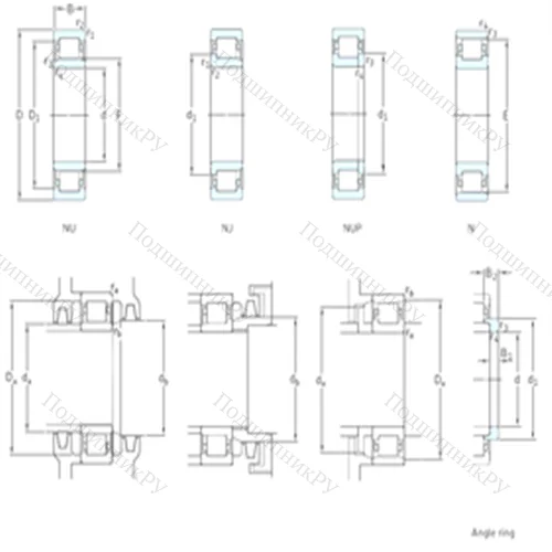 Подшипник роликовый радиальный NJ 410