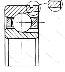 Подшипник  315N (170315) размер 75x160x37