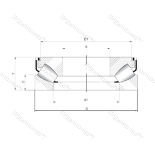 Подшипник роликовый упорно-радиальный 294/500 M от производителя  CX