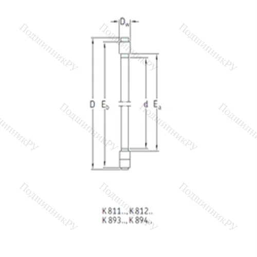 Подшипник роликовый упорный K 81207TN от производителя  SKF Подшипник роликовый упорный K 81207TN от производителя  SKF