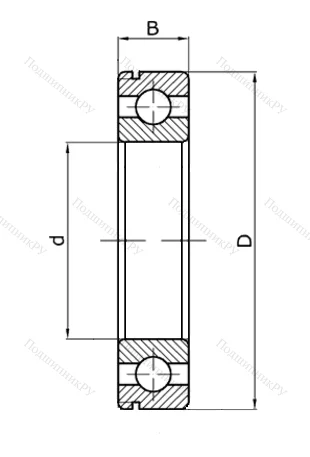 Шариковый однорядный подшипник 50209 (6209 N) в Перми