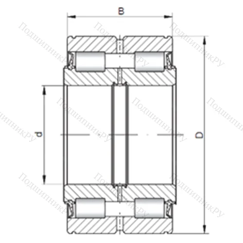 Подшипник роликовый радиальный SL 045006