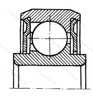 Модификация подшипника 980704ЮУ размер 20x42x10/11 от производителя  ГПЗ-3
