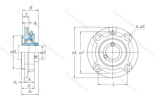 Подшипниковый узел UCFC 212 J в Перми