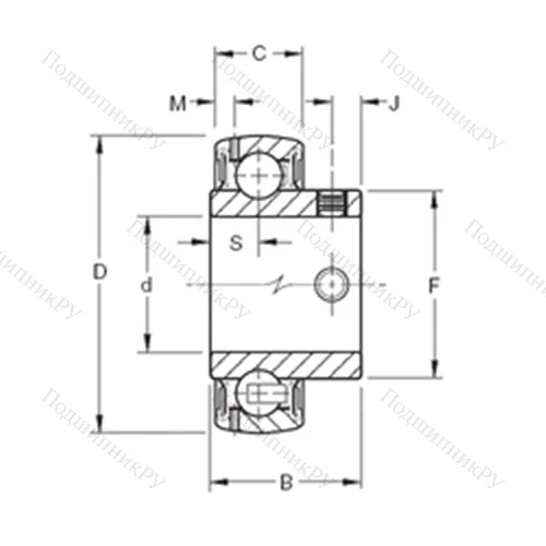 Подшипник шариковый радиальный GYA 104RRB от производителя  TIMKEN